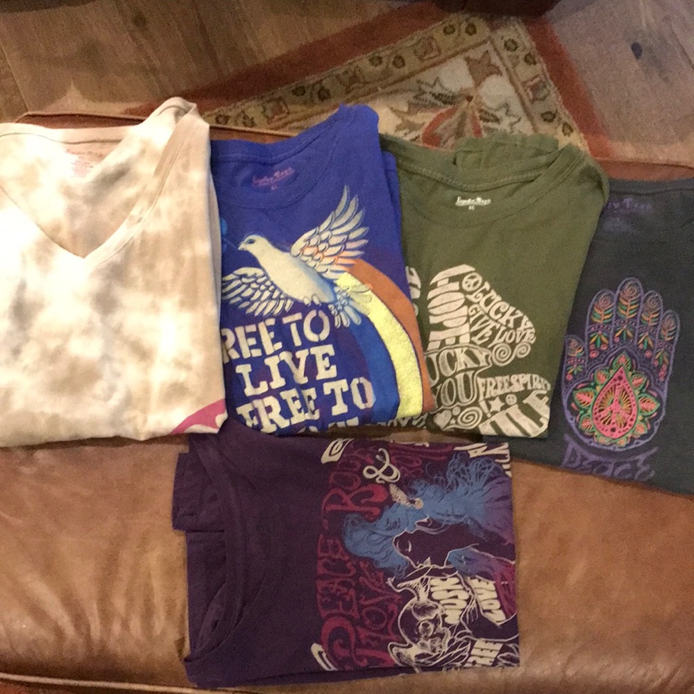 Lucky Brand lot of 5 T-shirts